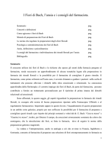 I Fiori di Bach, l`ansia e i consigli del farmacista