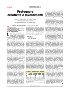 Proteggere creatività e investimenti