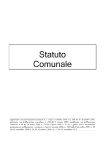 Statuto Comunale - Comune di Varese