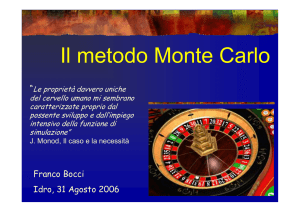 Il metodo Monte Carlo