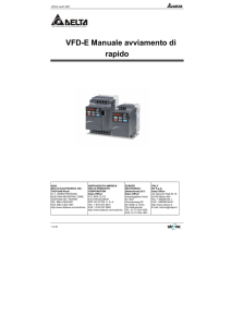 VFD-E quick start guide It ver. 01.08IT