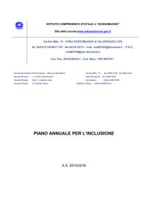 PIANO ANNUALE PER L`INCLUSIONE