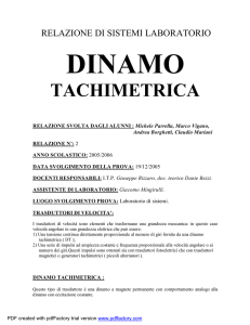 dinamo tachimetrica - Digilander