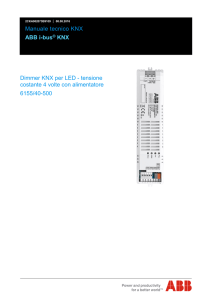 Manuale tecnico KNX ABB i-bus® KNX Dimmer KNX per LED