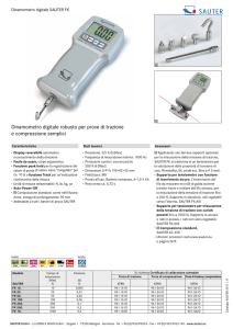 Dinamometro digitale robusto per prove di trazione e compressione