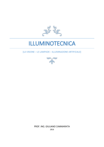 illuminotecnica - prof. ing. giuliano cammarata