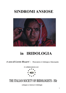 Sindromi ansiose in Iridologia - Iridologia Familiare Sistemica