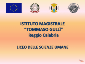 Liceo Scienze Umane - Istituto Magistrale Gullì