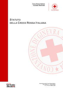 Scarica lo Statuto dell`Associazione della Croce Rossa Italiana