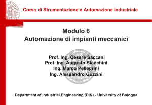 6. Automazione di impianti meccanici