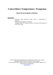 Convertitore Temperatura – Frequenza