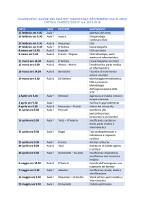 ASSISTENZA INFERMIERISTICA IN AREA CRITICA CARDIOLOGICA