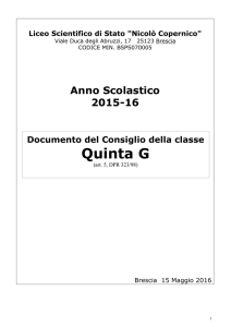 5G - Liceo Copernico Brescia