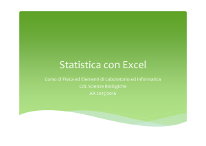 Statistica con Excel