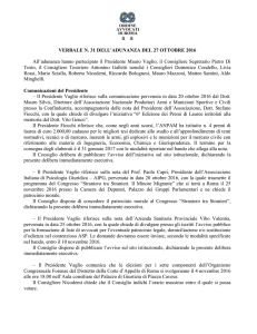 27 ottobre 2016 n. 31 - Ordine Avvocati Roma