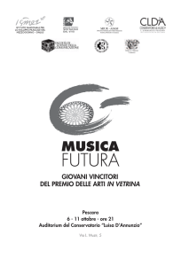 Visualizza il libretto - Istituto Abruzzese di Storia Musicale