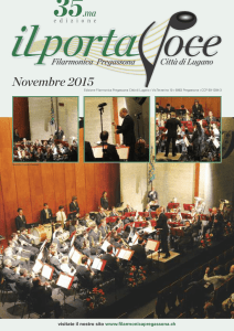 Novembre 2015 - Civica Filarmonica Lugano