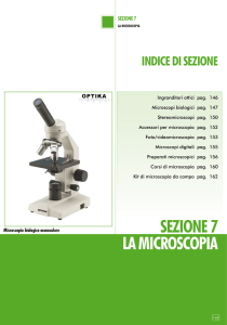 LA MICROSCOPIA SEZIONE 7