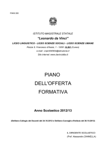 POF 2012/13 - Liceo da Vinci