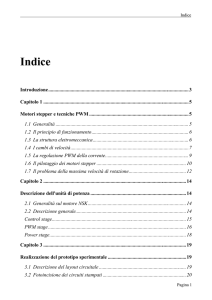 Capitolo 1 Motori stepper e tecniche PWM