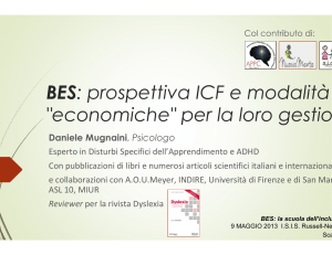 BES: prospettiva ICF e modalità "economiche"