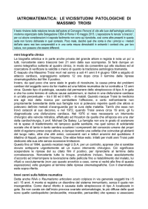 Iatromatematica: le vicissitudini patologiche di Massimo Troisi