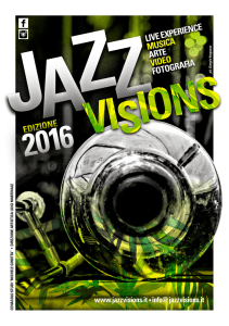 Il programma Jazzvisions 2016