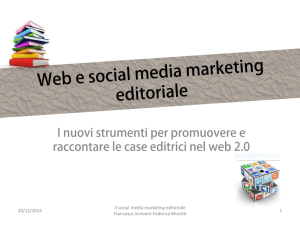 WEB E SOCIAL MEDIA MARKETING EDITORIALE