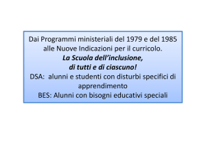 Dai Programmi ministeriali del 1979 e del 1985 alle Nuove
