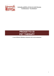 progetto di Pet Therapy