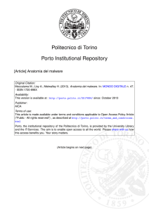 Anatomia del malware - PORTO - Publications Open Repository