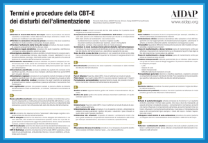 Termini e procedure della CBT-E