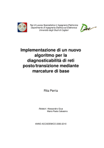 Implementazione di un nuovo algoritmo per la diagnosticabilità di