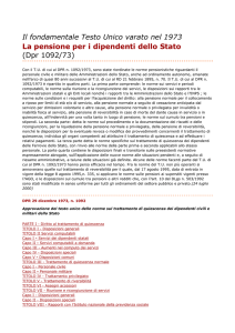 D.P.R. 1092/1973 - Associazione Nazionale Onlus LE VITTIME DEL