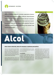 Alcol: bene culturale, bene di consumo e