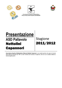 Presentazione - Pallavolo Nottolini Capannori