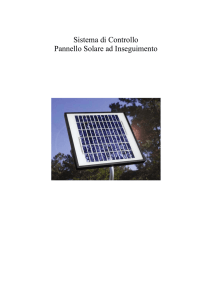 Progetto di Pannello Solare con sistema di inseguimento