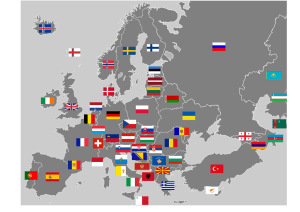 Bandiere Stati dell`Europa