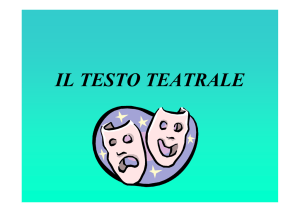 il testo teatrale