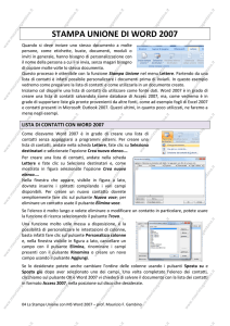 La Stampa Unione con Word 2007