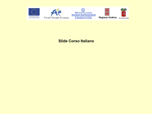 Slide Corso Italiano