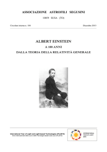 AAS CI 184 DICEMBRE 2015 SPECIALE EINSTEIN