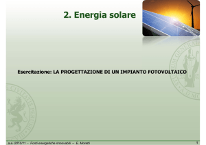 energia solare progetto fv