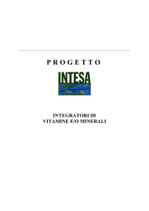 PROGETTO - Intesa Unifarm