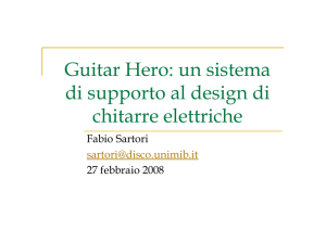 Guitar Hero: un sistema di supporto al design di chitarre elettriche