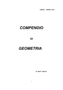 COMPENDIO DI GEOMETRIA Marzo 2012