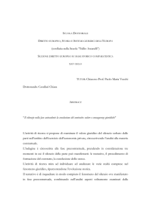 Chiar.mo Prof. Paolo Maria Vecchi Dottorando: Cavallari Chiara “Il sile