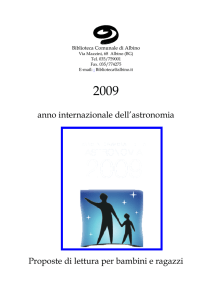 anno internazionale dell`astronomia Proposte di