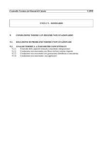 Controllo Termico dei Sistemi di Calcolo U.09/0 UNITA` 9