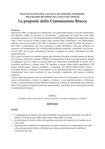 Proposte della Commissione Brocca per la Scuola Secondaria di II